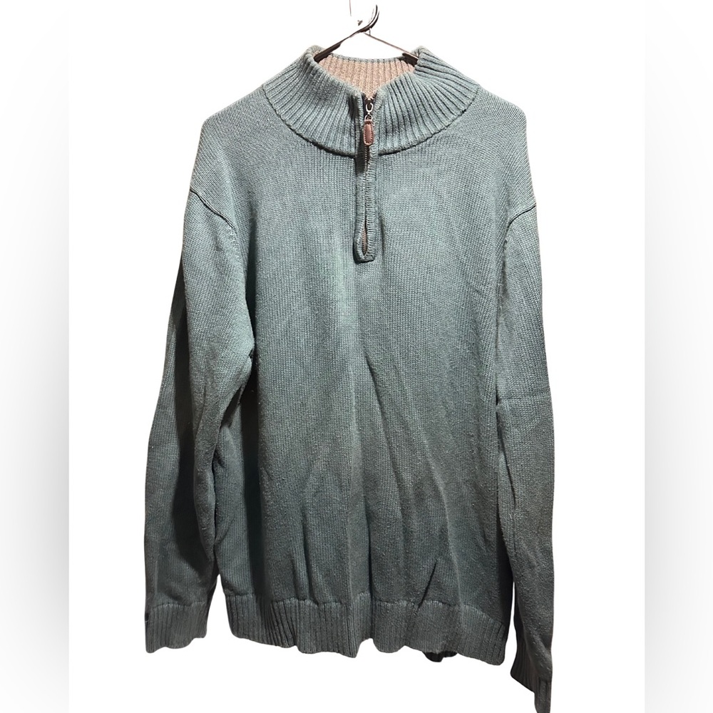 L.L. Bean Men's Sage Zip-Up Sweater